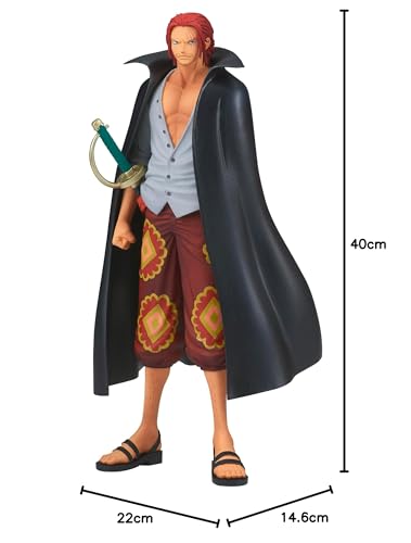 Banpresto Figura De Accion Shanks One Piece, Film Red, Dxf The Grandline Series, 17 Cm Multicolor, Bp88185 Banpresto Figura De Accion Shanks One Piece, Film Red, Dxf The Grandline Series, 17 Cm Multicolor, Bp88185